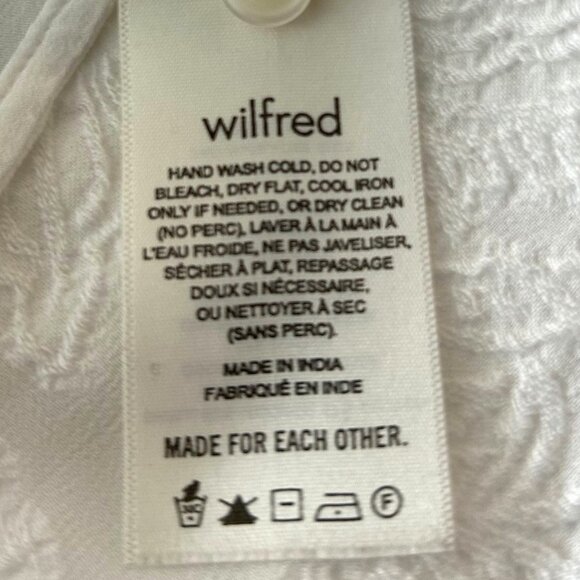 Wilfred White Dress Sz L - Picture 6 of 8